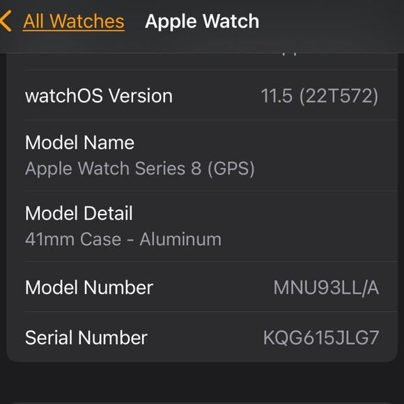 Apple Watch Series 8 41mm Silverlight - Picture 12 of 12